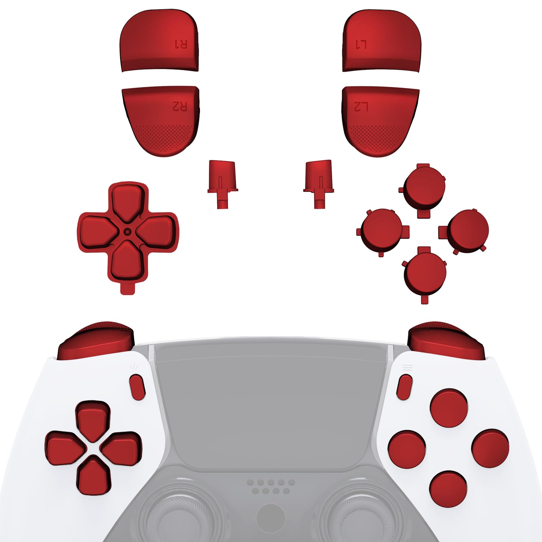 Amazon.com: eXtremeRate Replacement Full Set Buttons Compatible