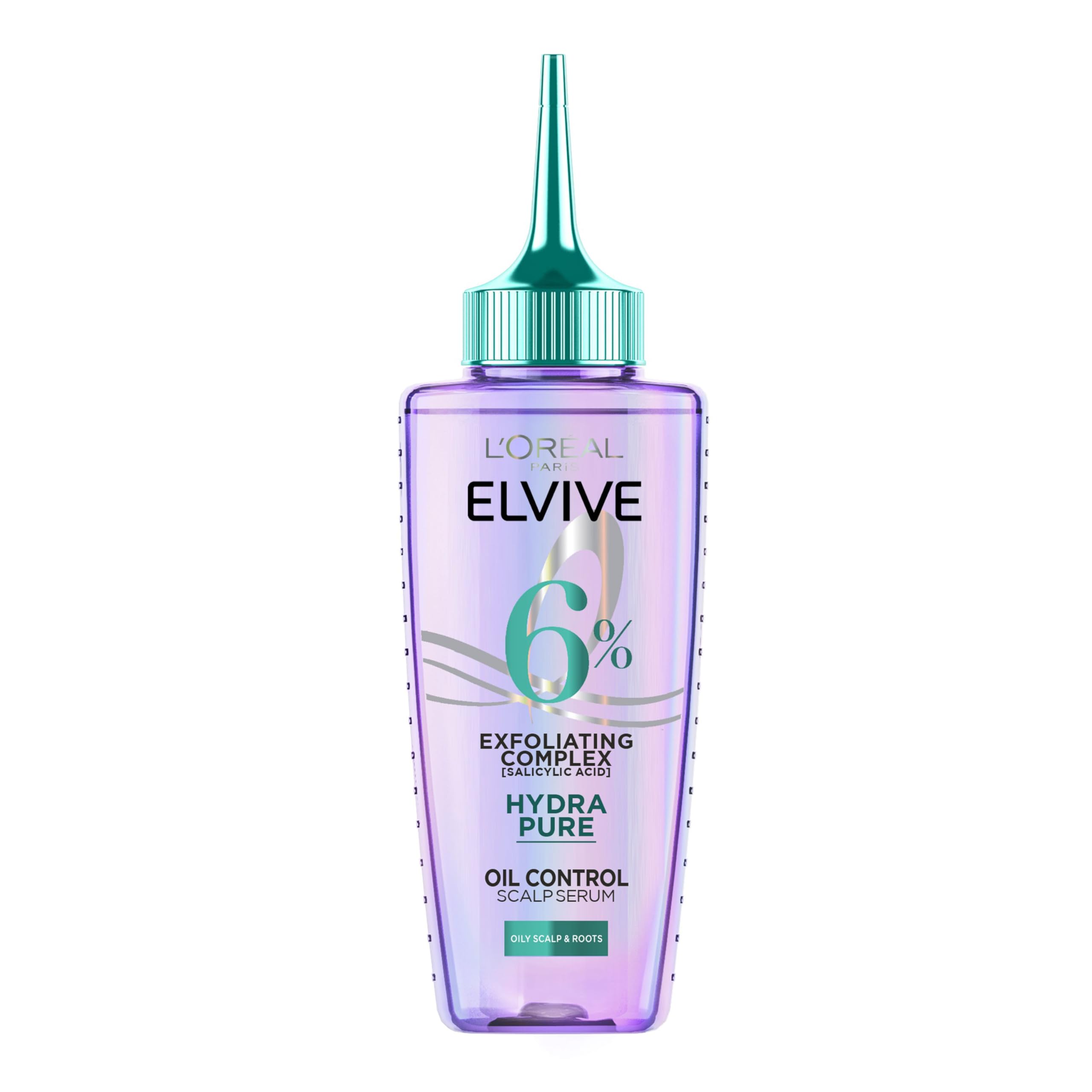 L'Oréal Paris Elvive Hydra Pure Exfoliating Pre-Shampoo Scalp Serum with Salicylic Acid for Oily Scalp and Roots 102ml