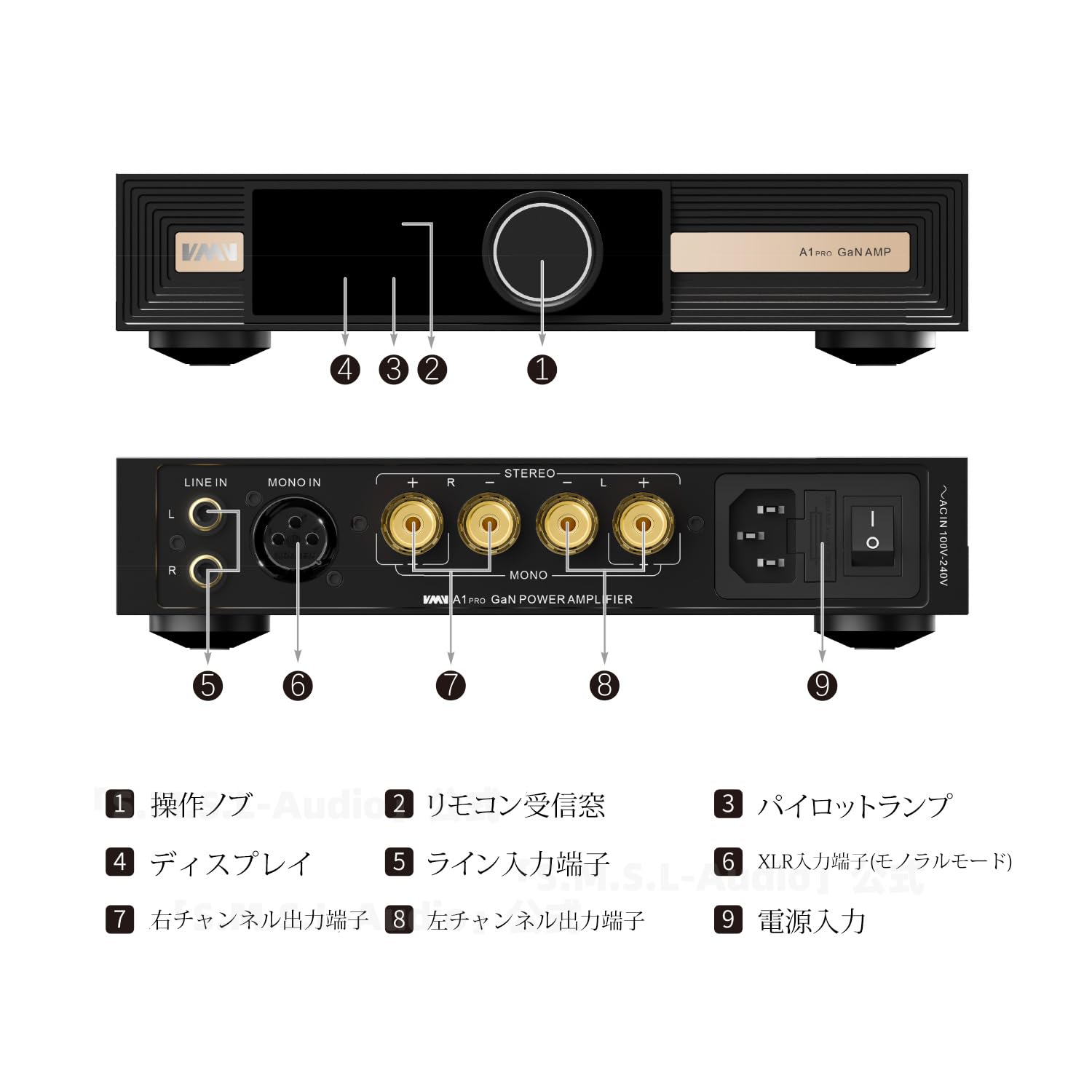 Amazon.co.jp: VMV SMSL A1PRO アンプ Hi-End パワーアンプ 窒化