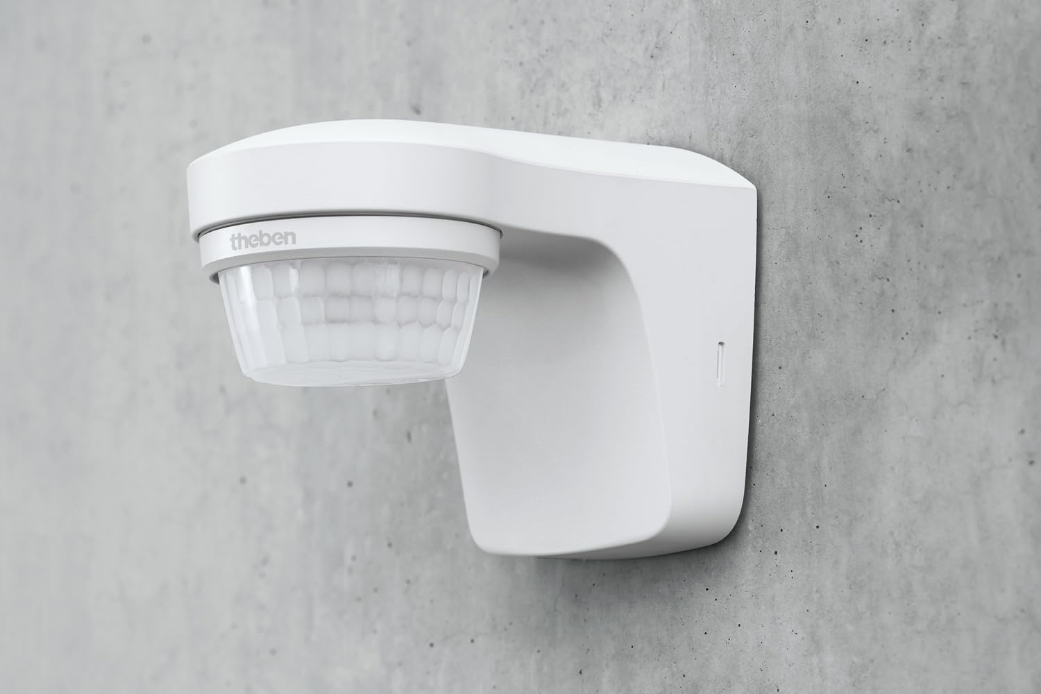 Theben 1010500 theLuxa S150 WH Detector de Movimiento PIR 150° 12 m | 1 s-20 min, 500 W LED, cobertura bajo el detector, medición de luz mixta, cruce por cero, impulso, orientable, IP55, blanco