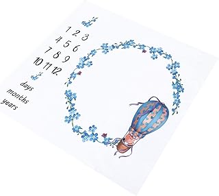 Toddmomy Cobertor Fotográfico Mantas Recien Nacidos Cobertor Taggy Foto Para Recém-Nascido Cobertor De Memória Gráfico De Crescimento Do Bebê Cobertor De Adereços De Fotografia Do Bebê