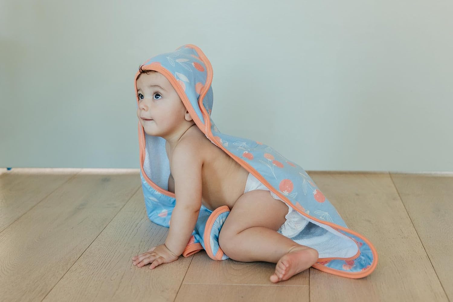 Copper Pearl Hooded Bath Towels Premium Knit/Terry Cloth Baby Towels with Hood, Pockets, and Cool Designs - Great to Gift and Make Bath Time Fun - Baby Bath Towel, Clementine