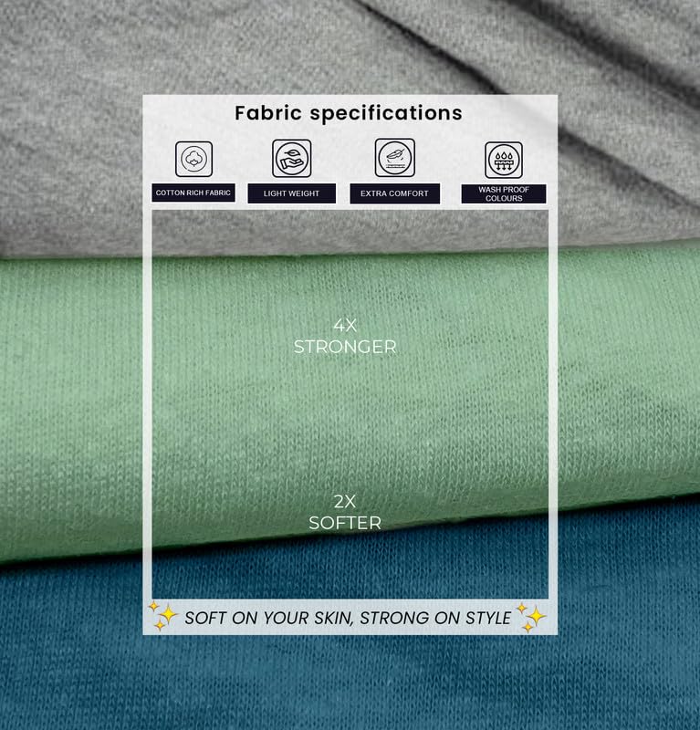 Image of Sleepynuts Women's S to 3XL Premium Half Sleeve Round Neck Plain Combed Cotton Tshirt Pack of 3 Loose Fit T-Shirts Combo