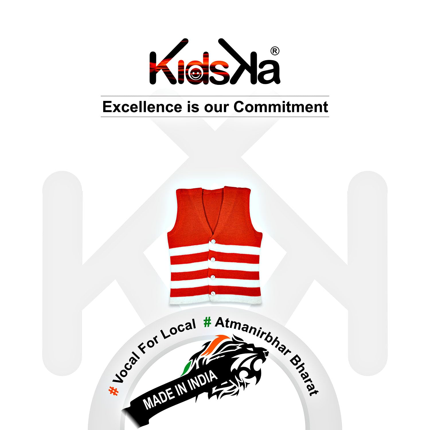 KIDSKA New Baby Woolen Sleeveless Front Open Sweater/Baby Woolen Clothes(Multicolor, 0 to 3 Months) - Pack of 2 - Image 7 thumbnail