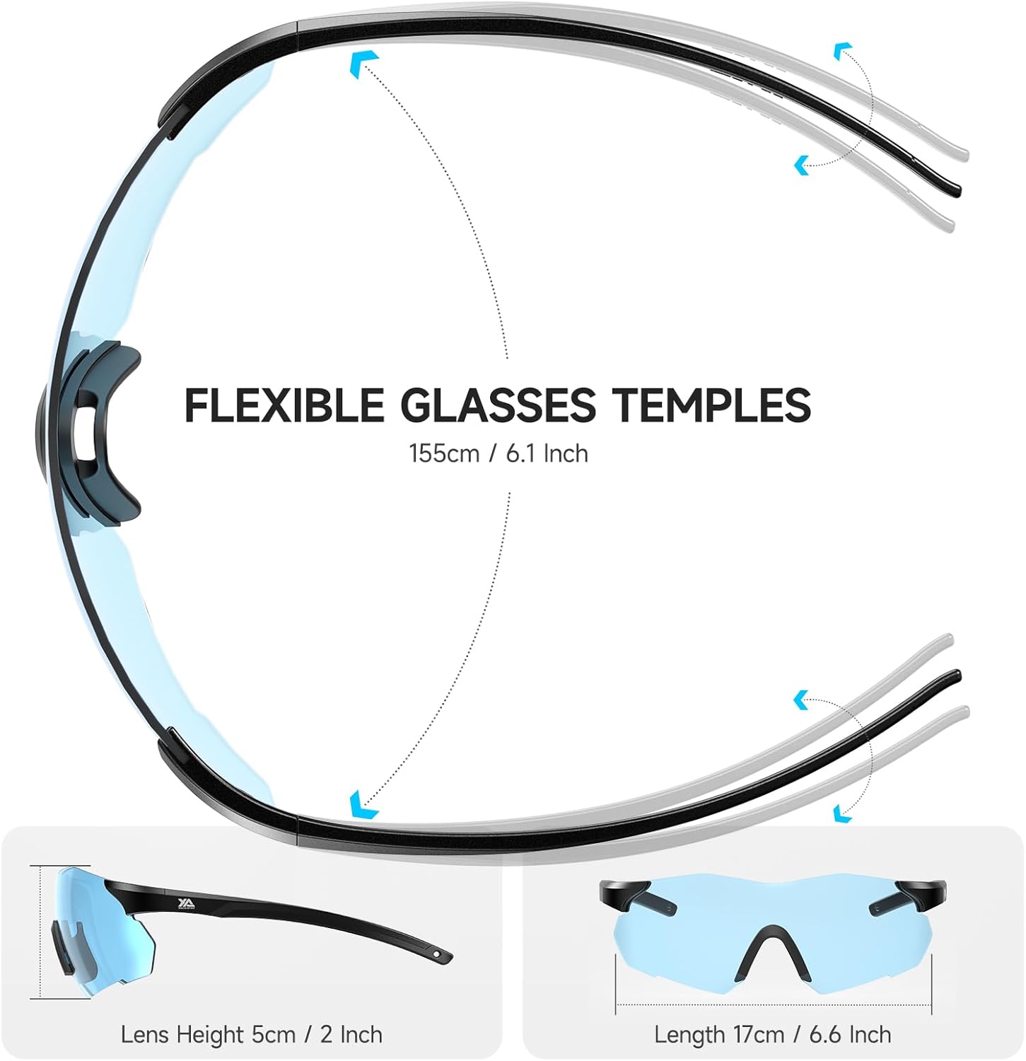 xaegistac Safety Glasses-Anti Fog Shooting Glasses, Wide field of View, Soft Nose Pad for Shooting, Hunting, Airsoft Outdoors