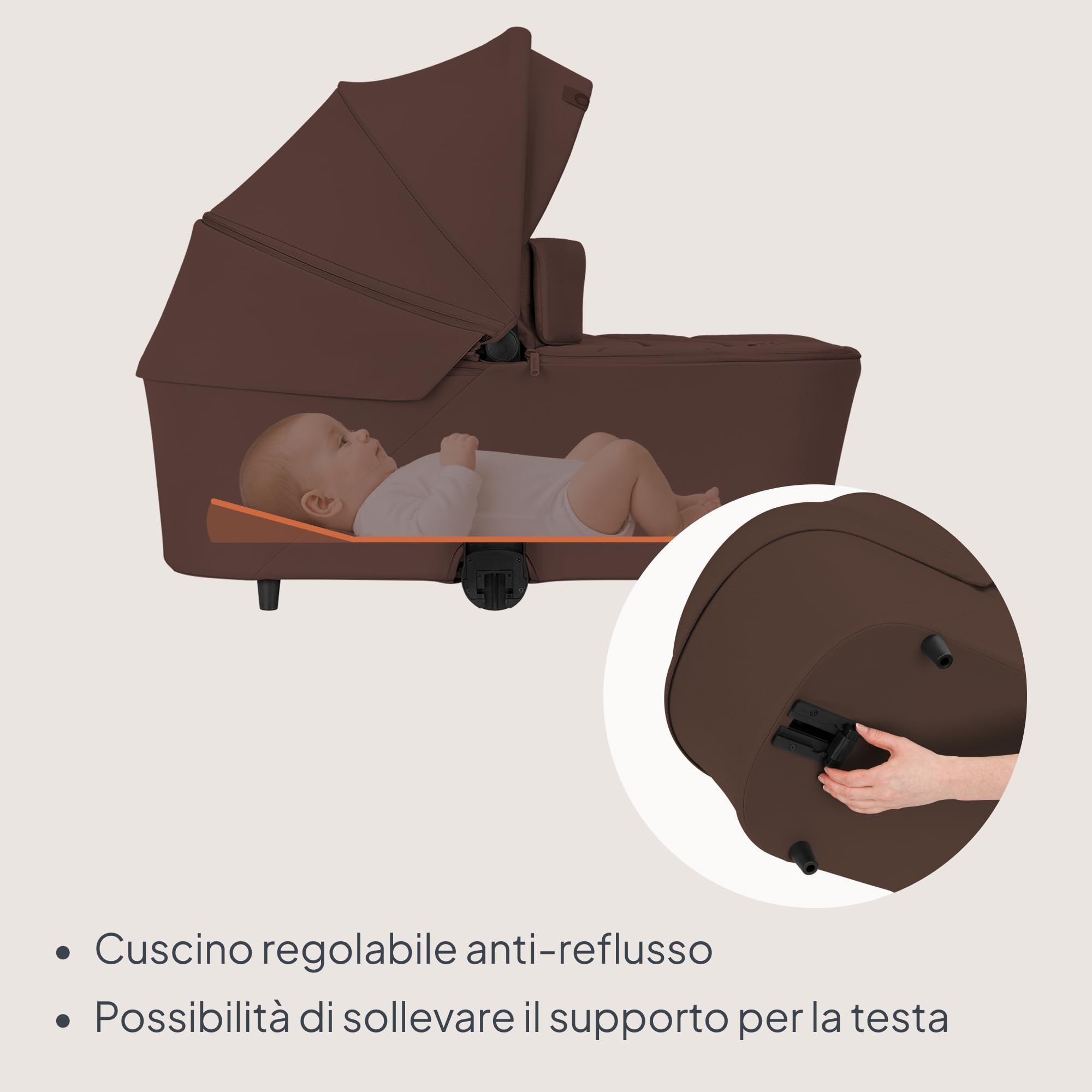 LIONELO Carmine Passeggino Trio 3 in 1 per Bambini 0-4 Anni fino a 22 kg | Sistema Modulare Pieghevole, Navicella Portatile e Seggiolino Auto Ovetto, Ruote GravelTech, Ammortizzazione, Cappottina XXL