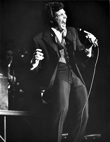 Impresión fotográfica de Tom Jones cantando (8 x 10)
