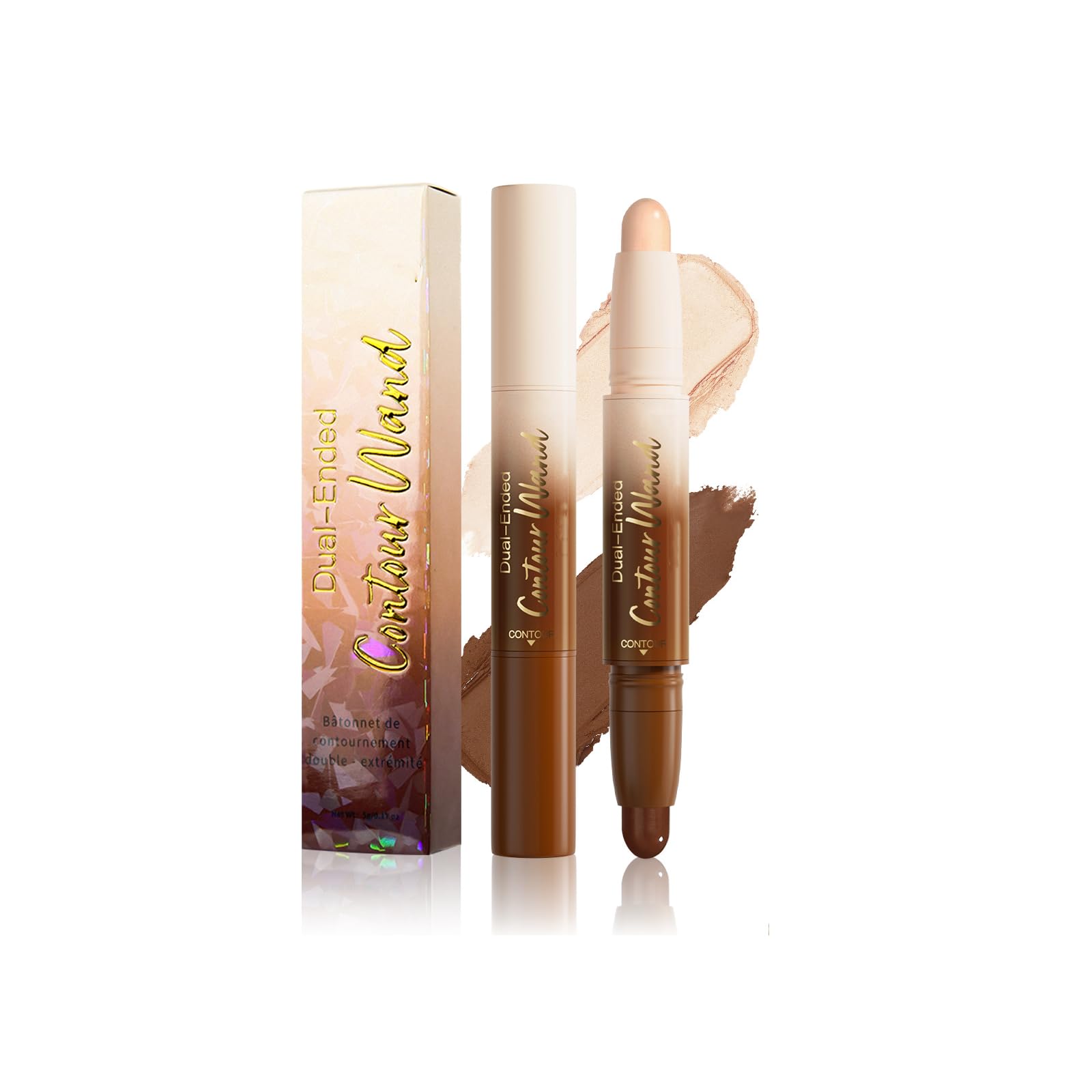 Face Repair Contour Stick - Two In One Face Cream Contour Stick Waterproof And Durable Matte Bright Concealer