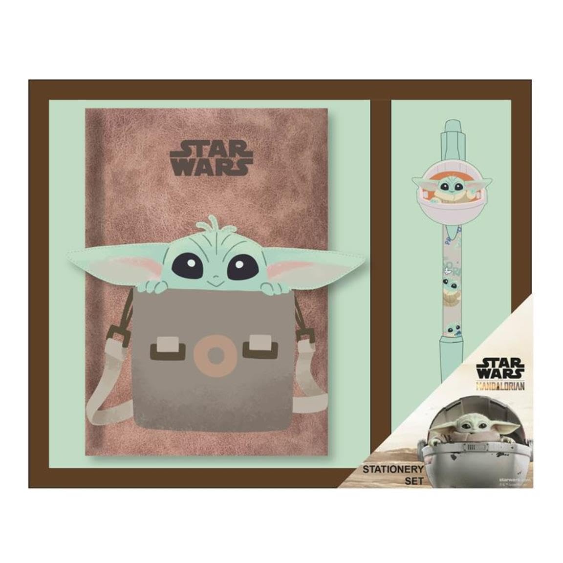 CERDÁ LIFE'S LITTLE MOMENTS STATIONERY SET THE MANDALORIAN GROGU