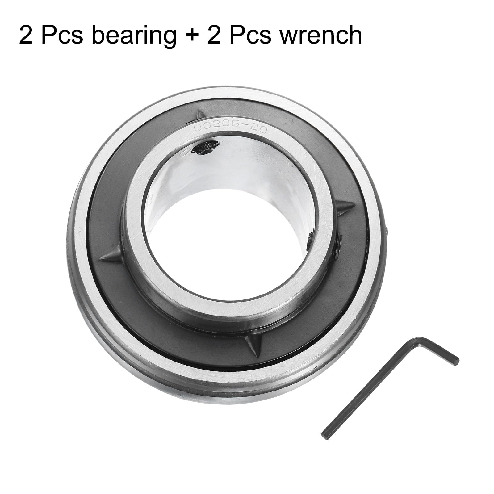 UC206-20 Pillow Block Bearings - Chrome Steel -4 UC206-20 Pillow Block Bearings - Chrome Steel -4
