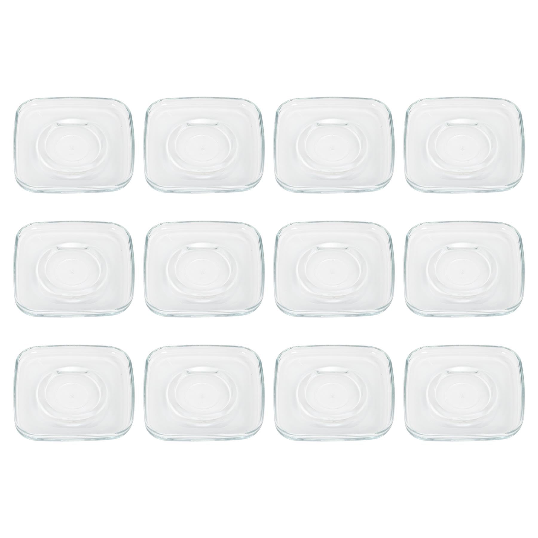 Lav Transparent 12X Clear 16.5Cm Cozy Glass Cappuccino Saucers - For Latte Tea Hot Chocolate Cappuccino Espresso Drinking Mugs Glasses Set With Handle