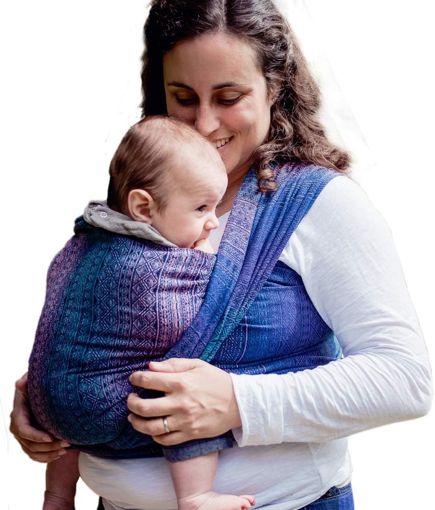 Didymos Woven Baby Wrap, Prima Sole Occidente, Size 6, 470 cm, Blue