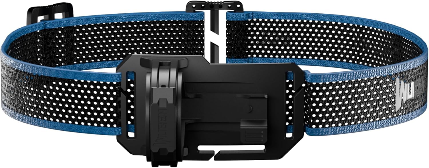 WUBEN X0 Soporte de linterna frontal ajustable, cinta LED para linterna de cabeza recargable, para exteriores, camping, senderismo, pesca, senderismo, herramienta (linterna no incluida)