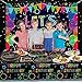 XJLANTTE Glow Neon Party Supplies - Glow in the Dark Happy Birthday Plates and Fluorescent Napkins for Blacklight Neon Party Decorations, Serves 40 Guests