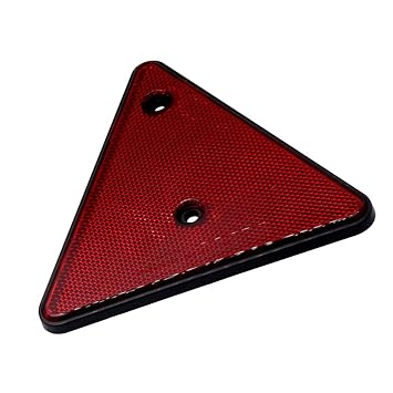 Shekhawat Tail Triangle Red Reflector For Motorcycle Car Truck Trailer