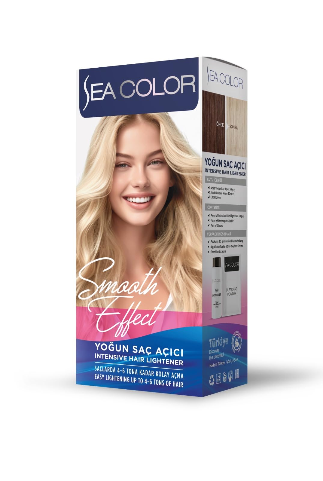 SEA COLOR Smoot Effect Intensive Hair Lightener (YOĞUN SAÇ AÇICI)