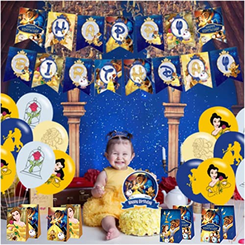 Ulgix 12Pcs Beauty And The Beast Party Favor Gift Bags For Princess Belle Birthday Party Decorations Supplies #TOP5