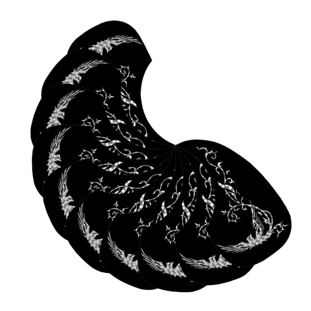 FAVOMOTO Guitar Pickguard Scratch Plate for Acoustic Guitar Water Drop Shape Scratch Protector