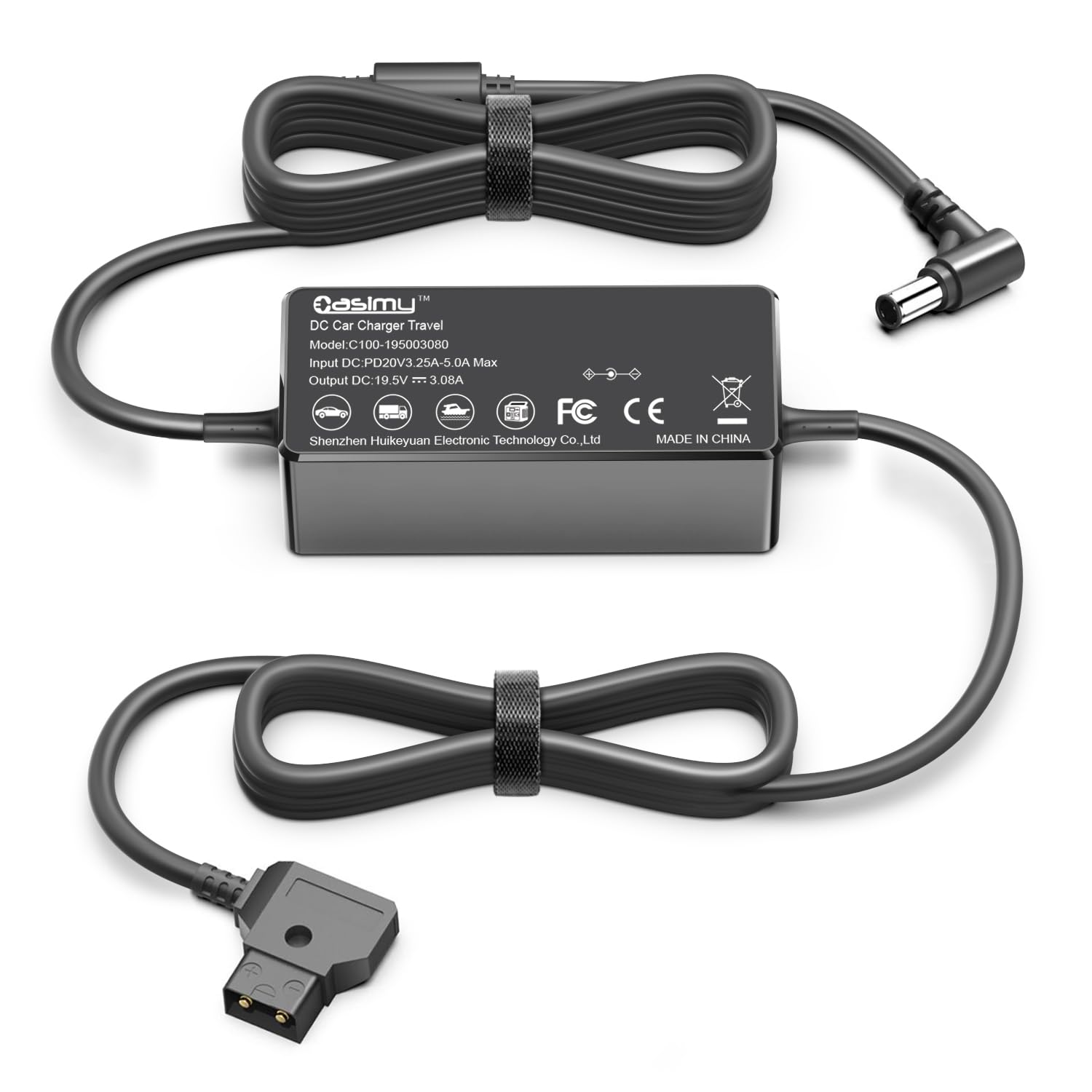 Amazon | CASIMY D-Tap to L字型DC 19.5V 電源ケーブルアダプター Sony