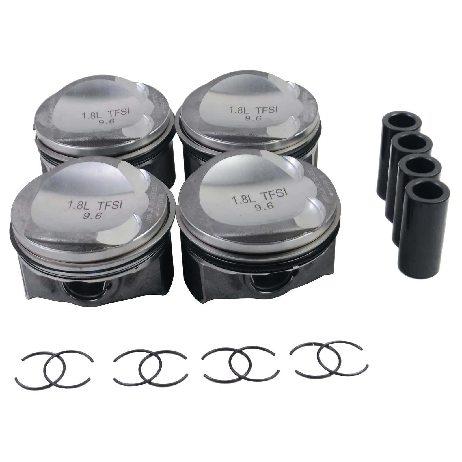 4x Juego de Pistones Ø23mm Compatible con C-C G0lf Pa-ss at A3 A4 A5 TT 1.8T CDHA CDAB 06J107065AG 06H107065CP