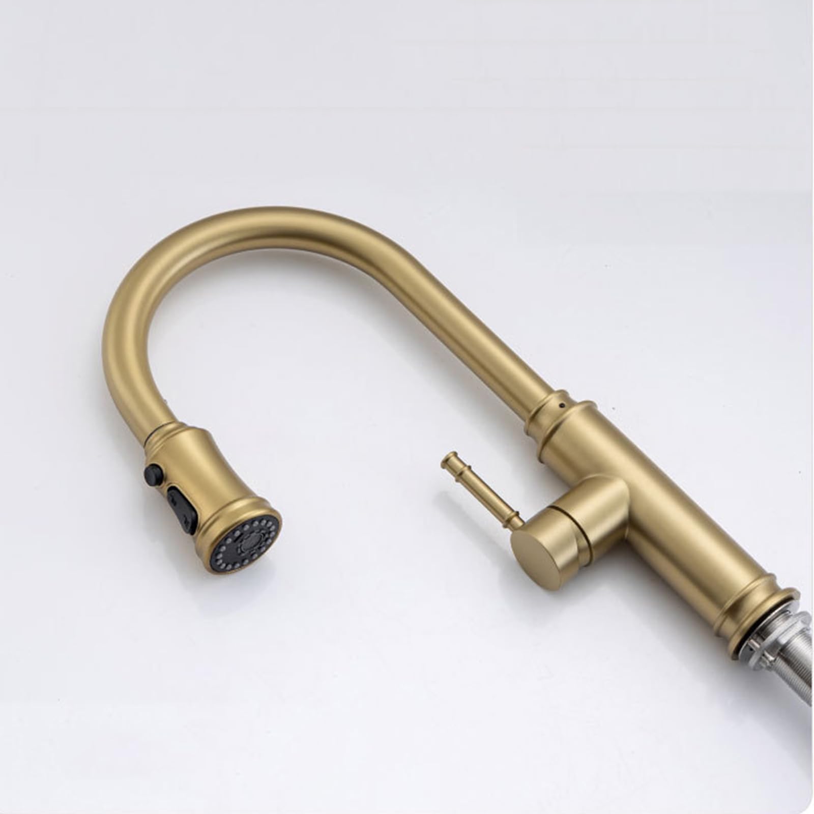 Grifo de cocina extraíble con cabezal giratorio de 360 grados
