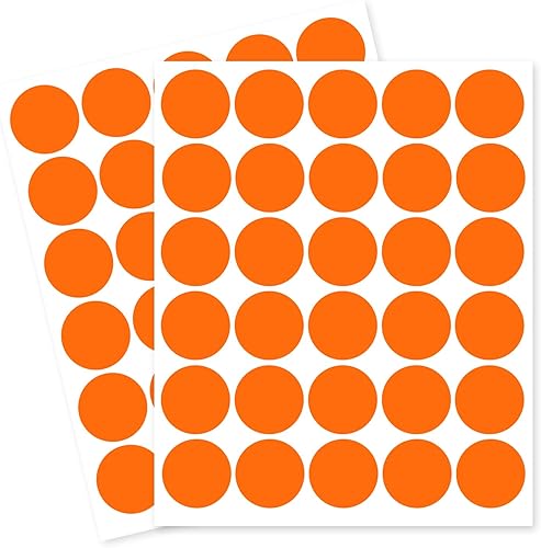 Yeachlaing Etiquetas adhesivas redondas extraíbles de 1 pulgada con código de color, etiquetas de precio, etiquetas de precio en blanco, calcomanías