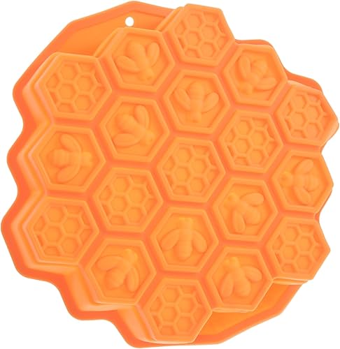 COHEALI Molde de silicona para pastel de panal de abeja de silicona, molde de chocolate para galletas, moldes de silicona para muffins, moldes para