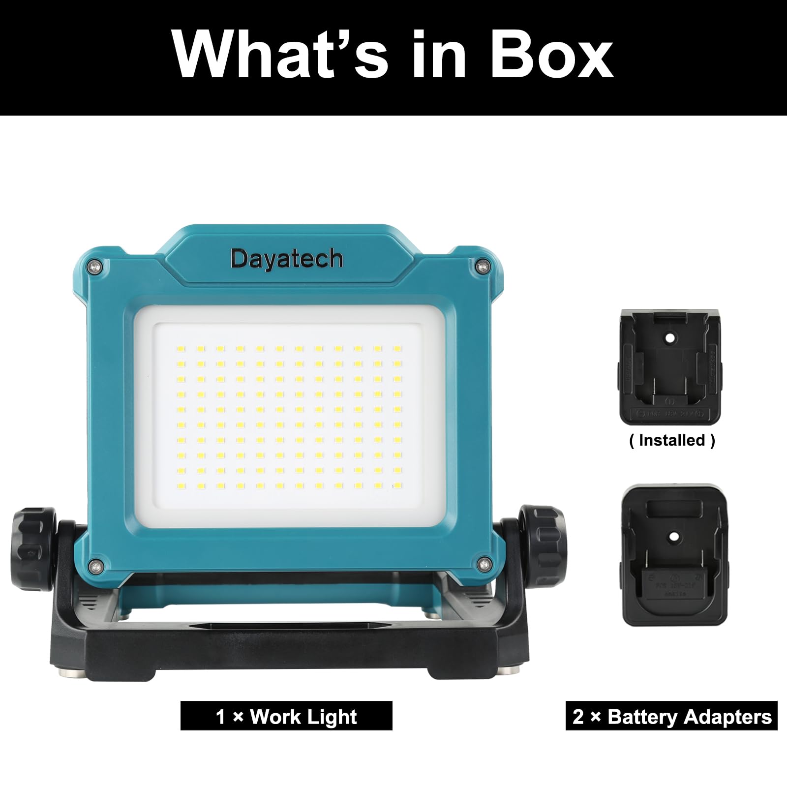 DAYATECH Cordless LED Work Light Compatible with Makita 18-20V