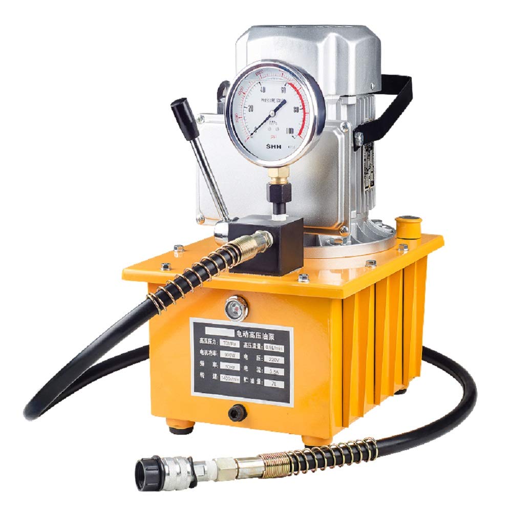 LZFuiop Electric Hydraulic Pump Hand Operated Hydraulic Pump Solenoid Valve Control Hydraulic Pump Oil Pressure Pump Single Circuit Pump for Hydraulic Power Source 220V DYB-63A