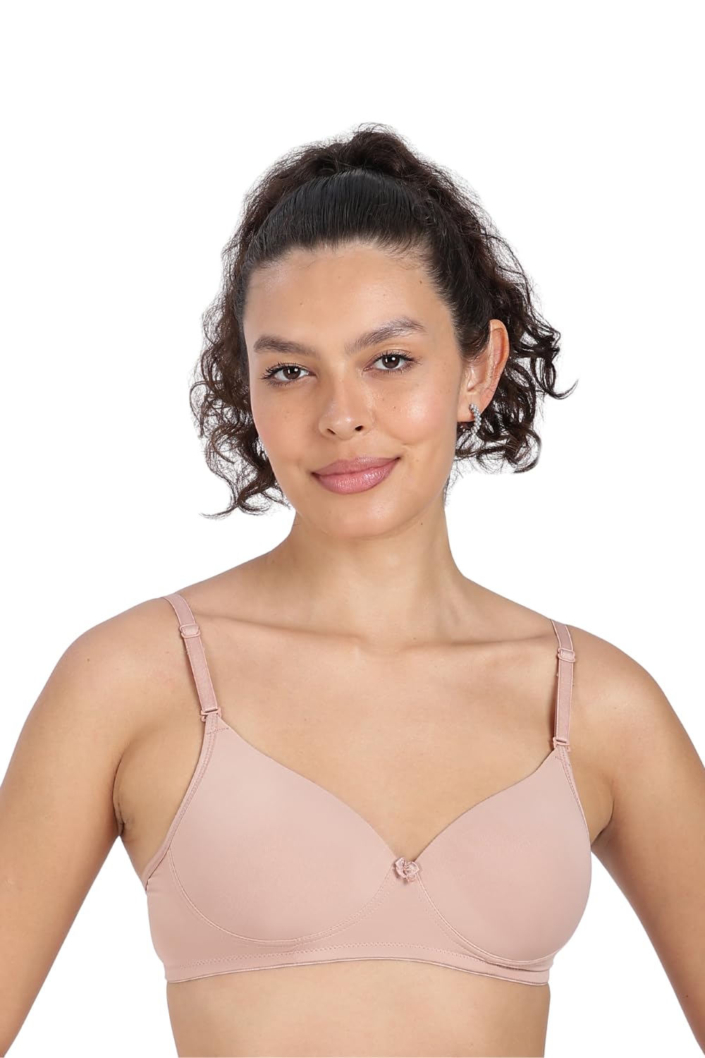 Solid Lycra Spandex Everyday T-Shirt Bra for Women | Soft Stretch Fit Full Coverage and All-Day Comfort Innerwear-image-1