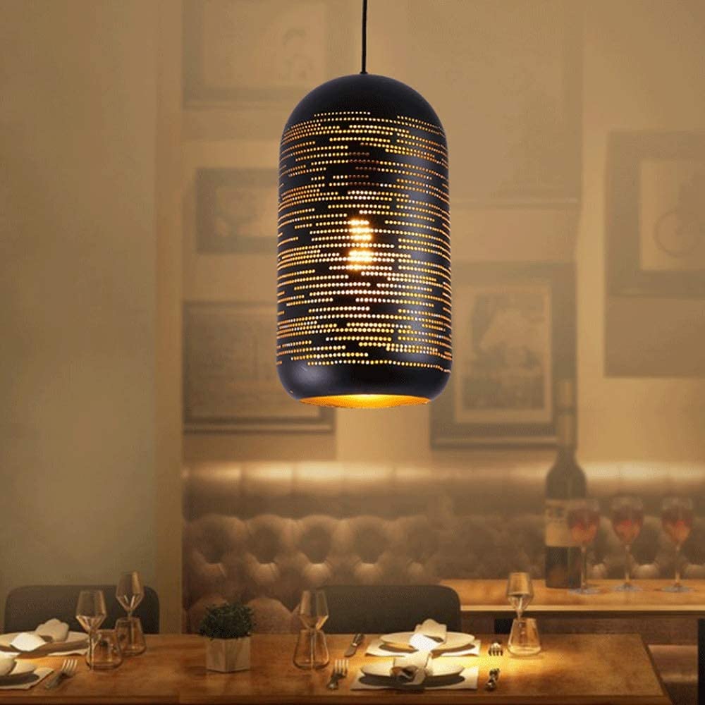 E27 Edison Vintage Steampunk lampa wisząca Hollow żelazna lampa wisząca sufitowa Żyrandol do restauracji Kuchnia Wisząca lampa Oświetlenie wiejskie 110 V ~ 240 V Zmień na lepsze widzenie
