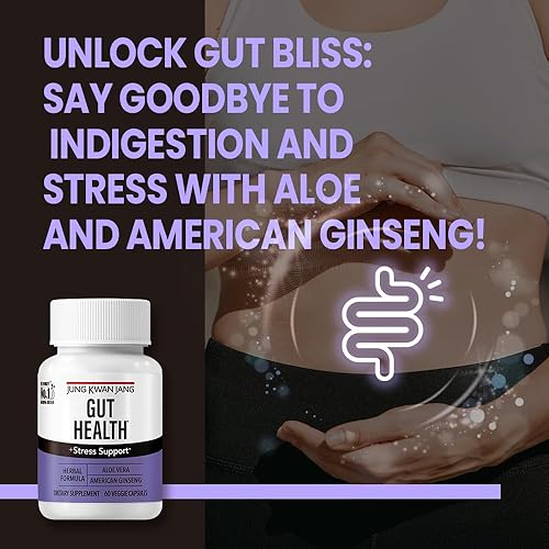 Miniatura 7 de JUNG KWAN JANG JKJ - Soporte para la salud intestinal con aloe vera (833 mg) y Americang Ginseng para la salud intestinal, la digestión, la