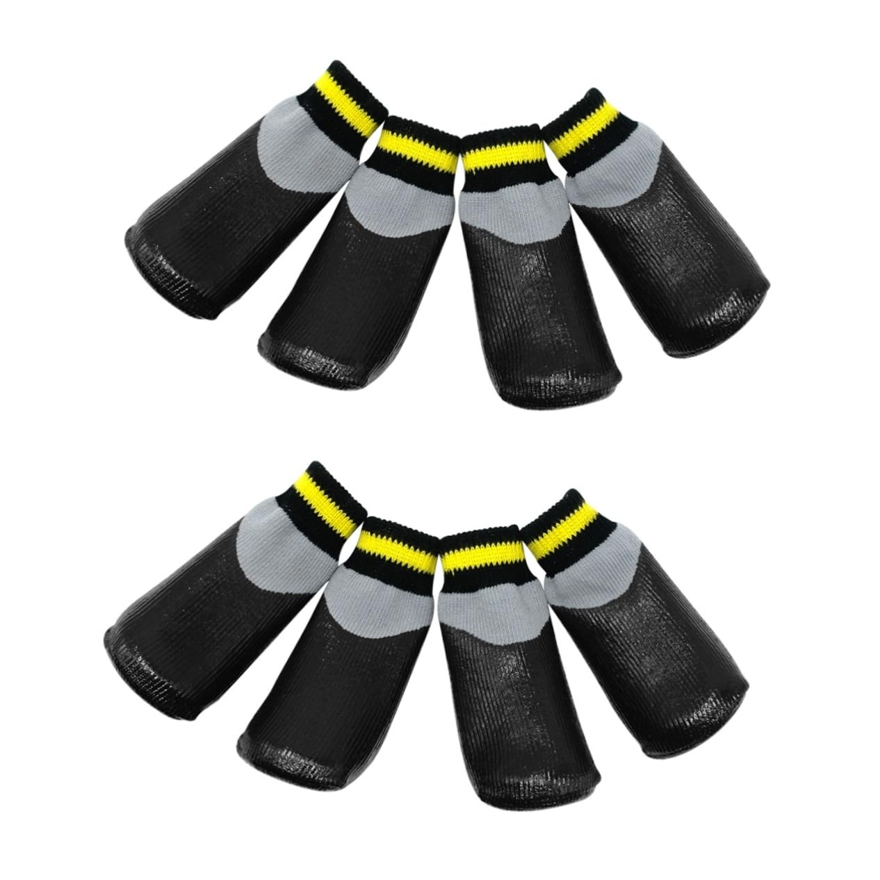 Caoutchouc pour petits chiens BESPORTBLE : lot de 2 ensembles de protège-pattes noirs