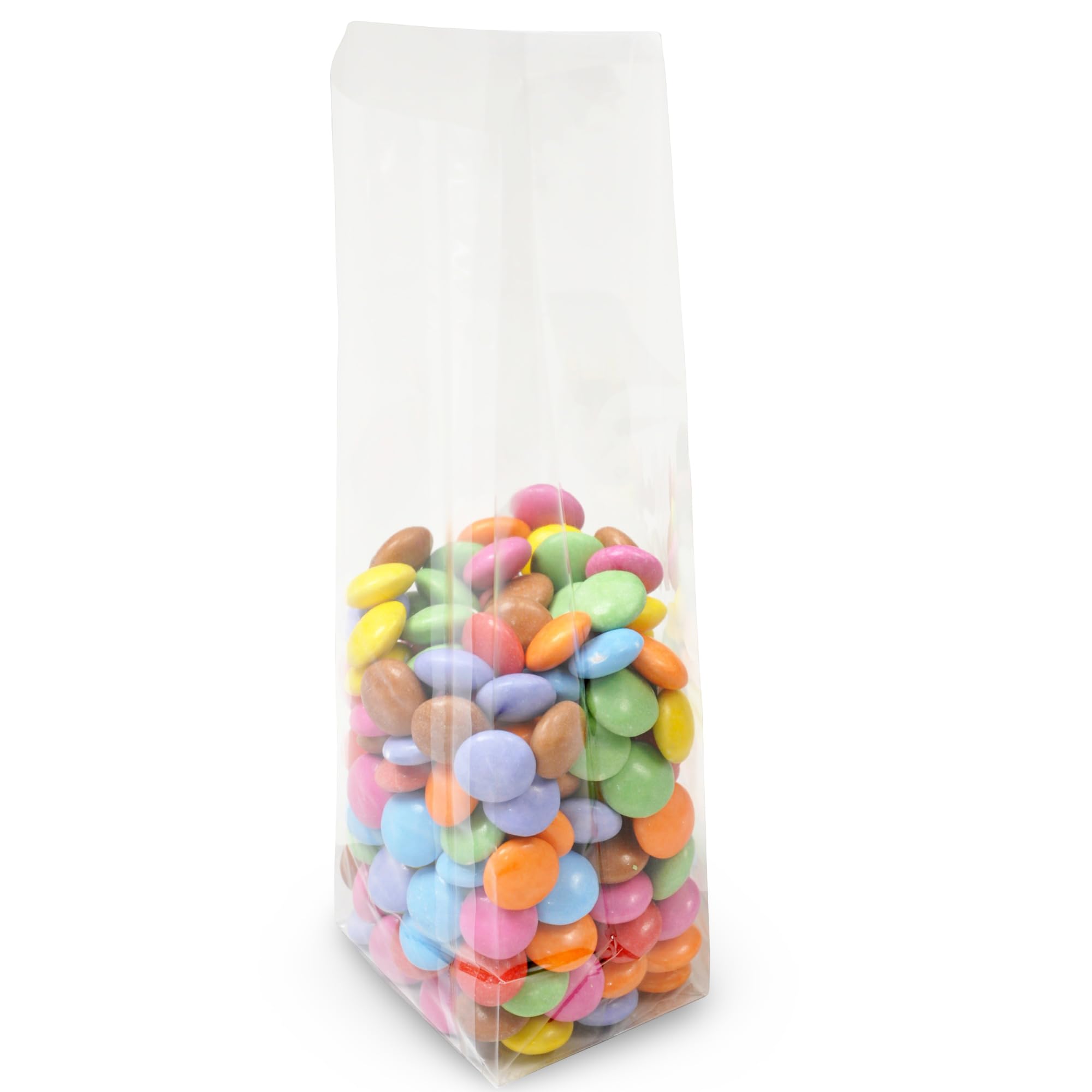 Cellophane Sweet/Brownie Block Bottom Bags 2.5” x 8” x 2” / 60mm x 200mm x 50mm - Pack of 1000