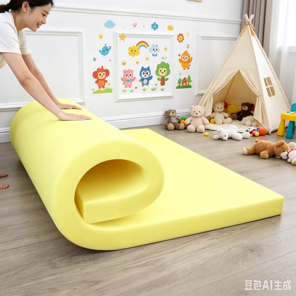 Insert en mousse haute densité pour meubles, 80/100/120/180/200 cm de long, feuille de mousse d'ameublement pour espace de lit, grand coussin éponge découpable (120 x 40 cm, 10 cm d'épaisseur