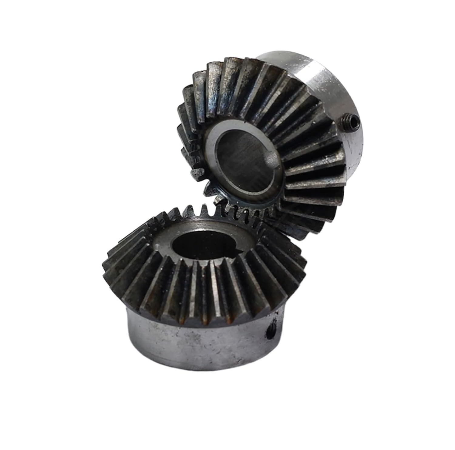 Steel Heavy Duty Motor Pinion Gear 1.5 Module 18 Tooth Bevel Gear with Keyway 1:1 90 Degrees 45# Steel Mechanical Power Transmission(10mm Keyway 4mm)
