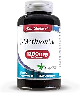 FITO MEDIC'S Lab - Methionine, L Methionine 1200mg | 150 Capsules, Antioxidant Promoter | Ultra high Absorption.