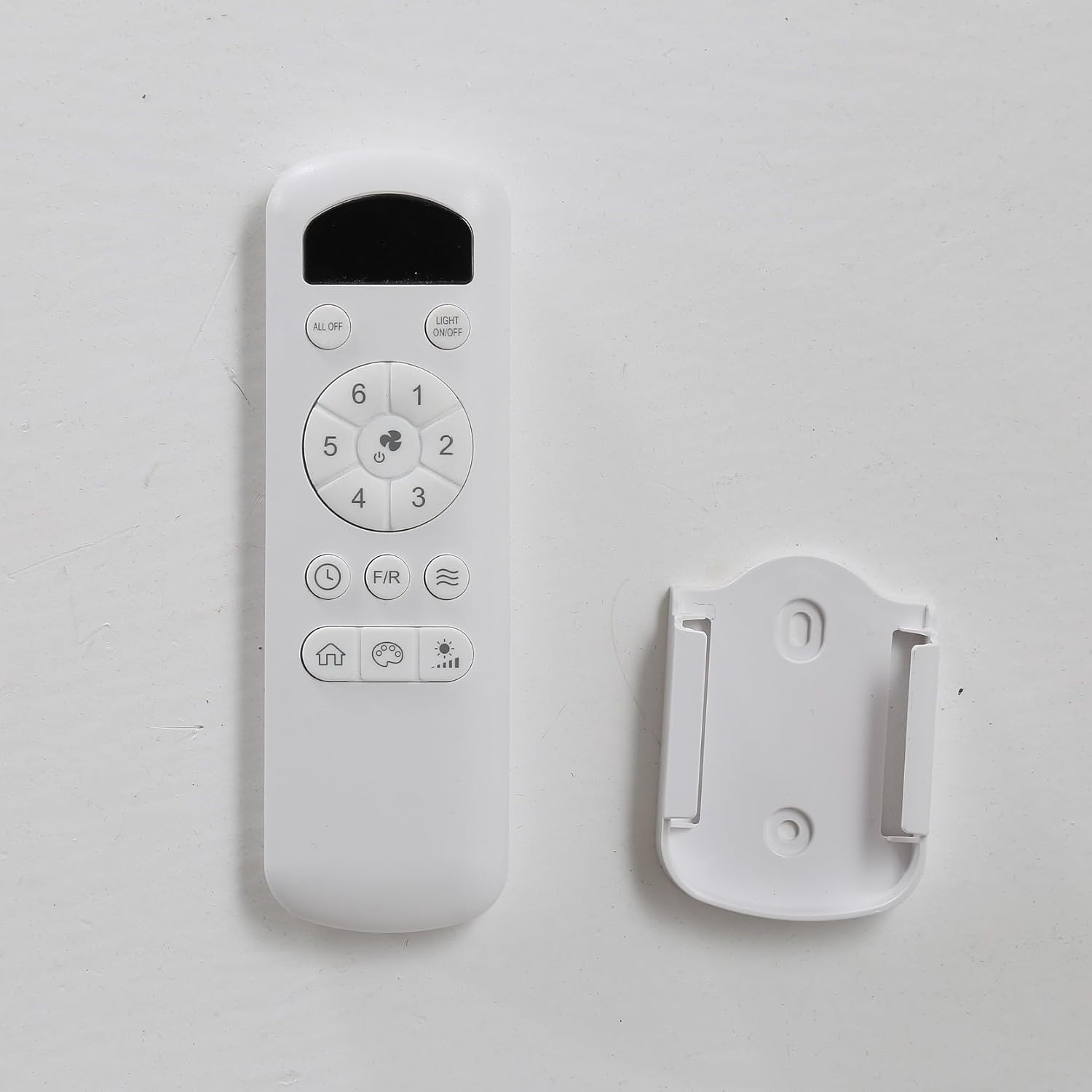 Sofucor Ceiling Fan Remote Control Kit Replacement, 6 Speeds, 3-Color Temperature, Compatible with KBS-5247/KBS-52144/KBS-52K076/KBS-52K077, Includes Signal Receiver