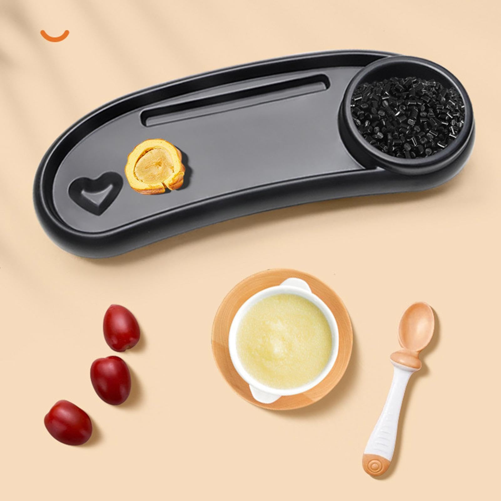 Snack Tray, ABS Pram Baby Tray with Cup Holder, Detachable Stroller Snack Tray with Phone Holder, Baby Tray For Stroller Stroller Tray with Cup Holder