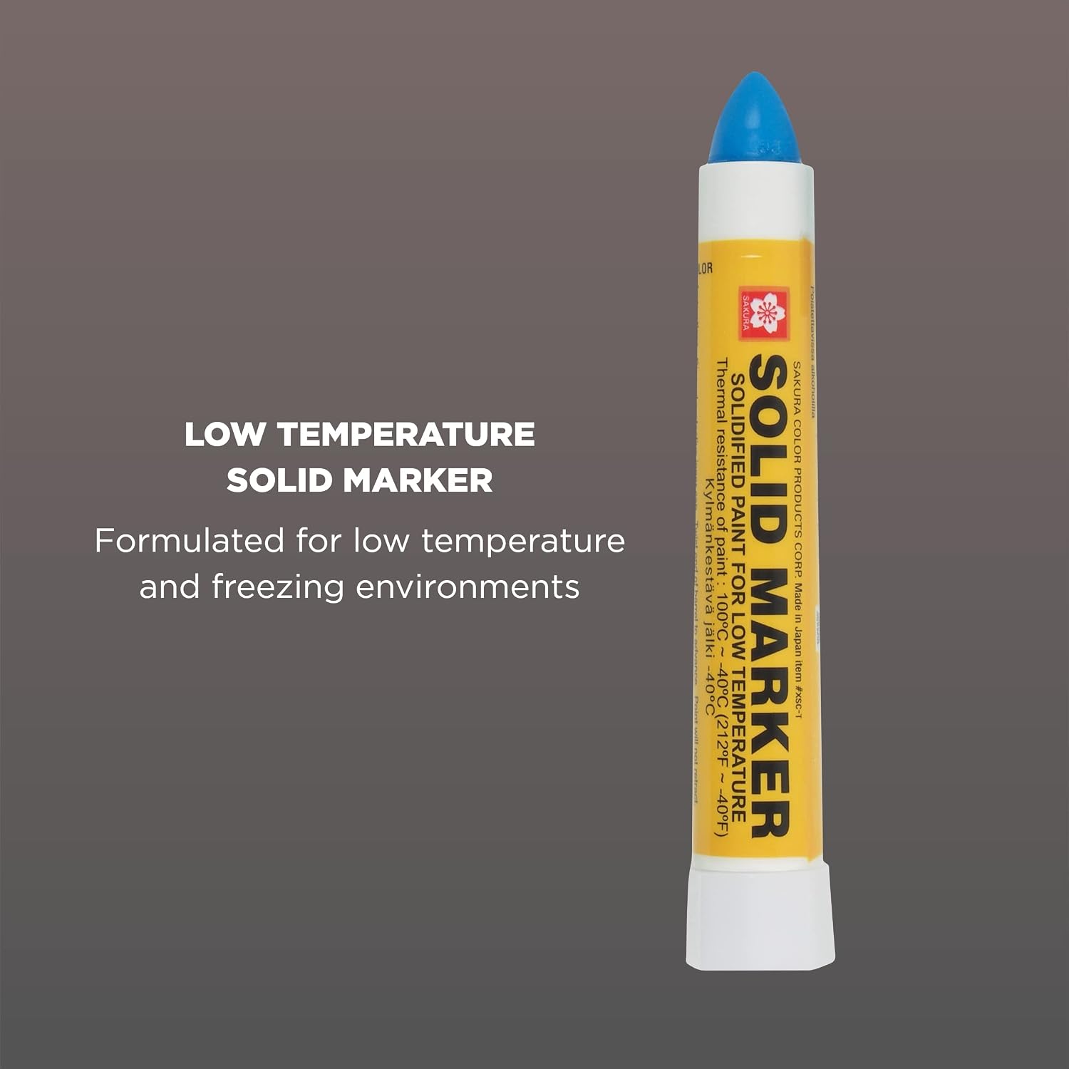 SAKURA Solid Paint Markers with Twist Up Tip - Low Temperature Permanent Marker Pens - Window, Wood, & Glass Marker - Blue Paint - 1 Pack