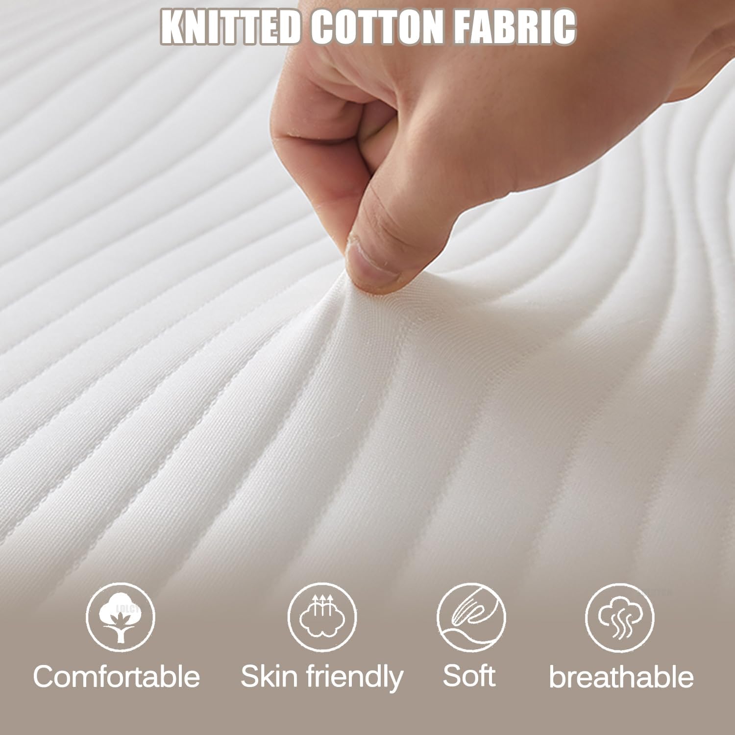 Grey/10cm,200x220cm, Futon Mattress Topper Thicken 5Cm/10Cm Traditional Floor Mattress Pad with Elastic Band Breathable Bed Topper for Queen Twin Full Size Camping Mattress for Guest Bed