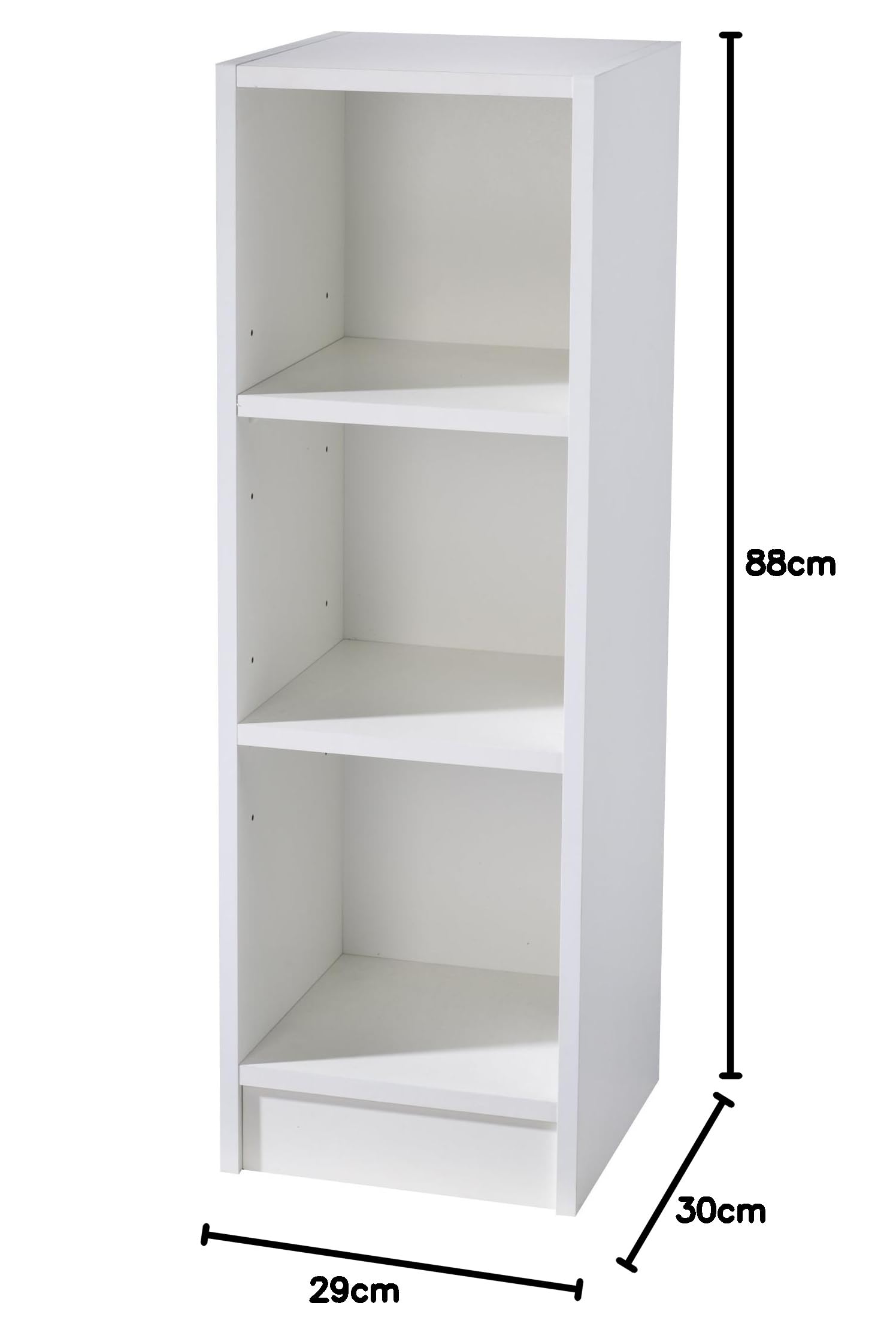 roba Estantería Lateral 'Maren', diseñada para colocarse Debajo del Accesorio para Cambiar pañales de la cómoda Cambiador 'Maren', Estante, Blanco, de Madera
