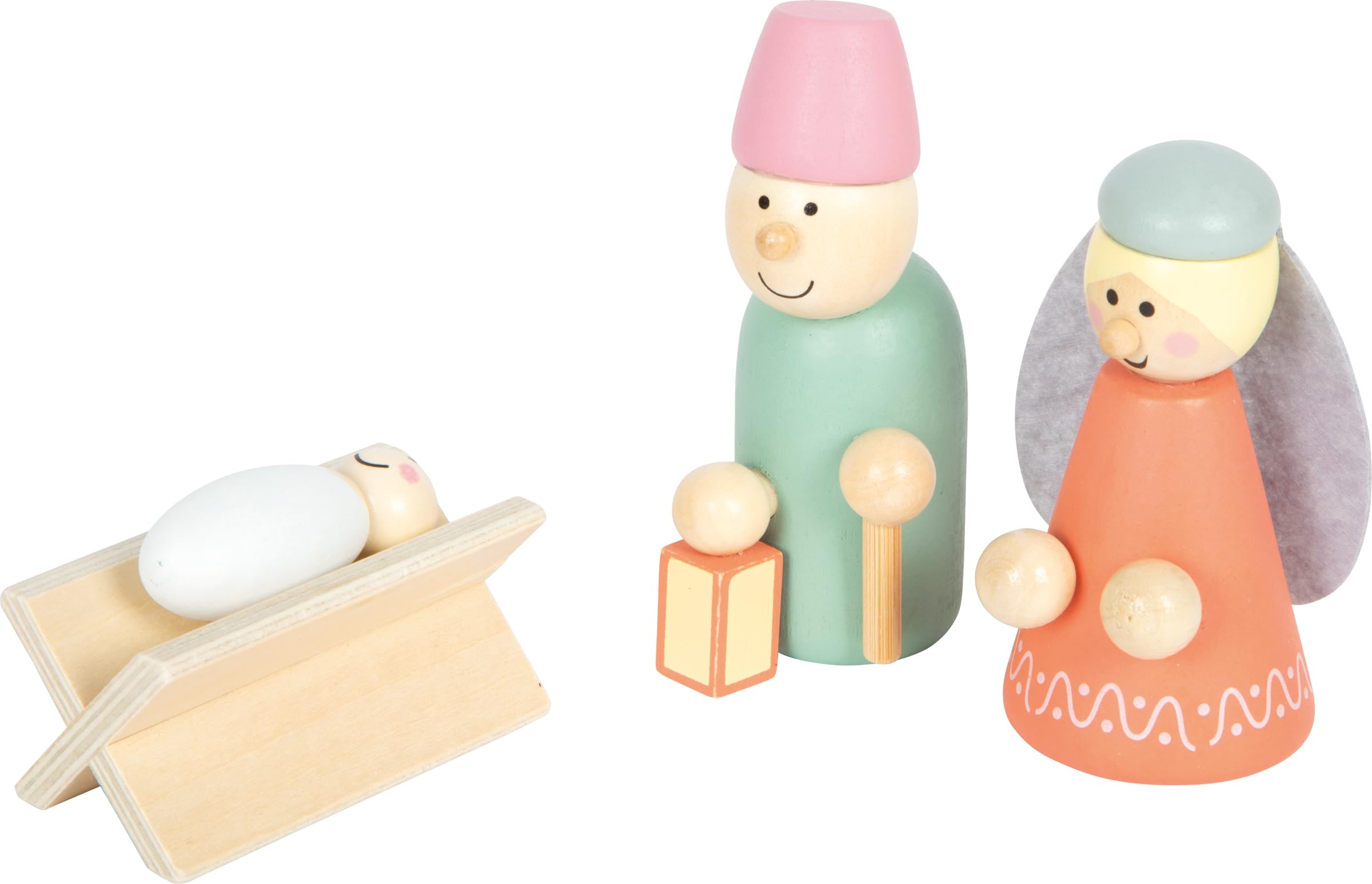 Small Foot Set Juego Belén de Madera Cuento de Navidad decoración navideña Figuras detalladas a Partir de 3 años, 12689