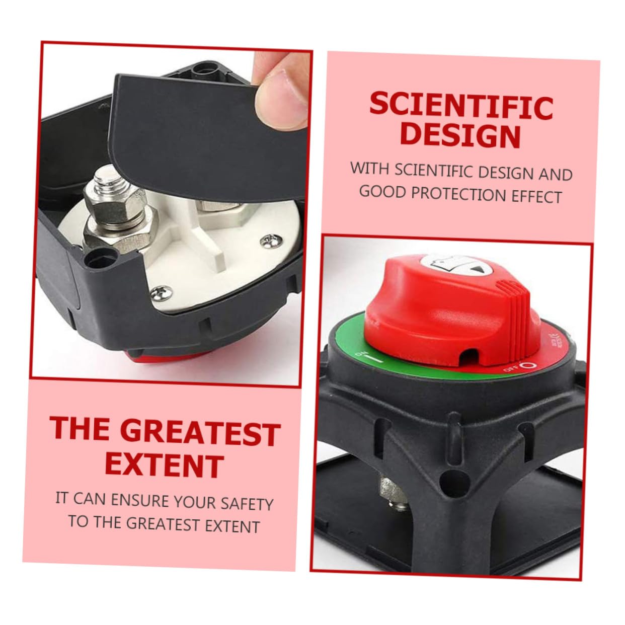 Interruttore Stacca Batteria Isolatore Principale per Auto Barche Camper Camion Roulotte Interruzione Rv Scollegamento Alimentazione Sicuro e Pratico
