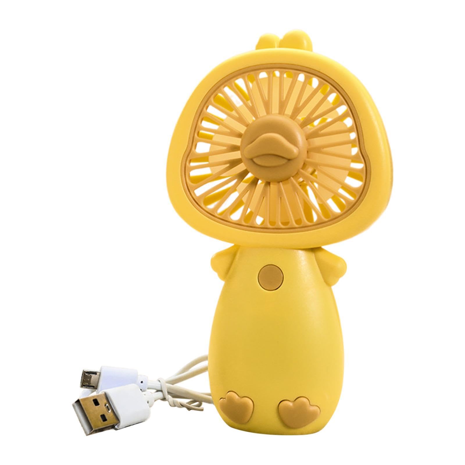 Mini Ventilatore Portatile USB, Silenzioso, con Tre Velocità, Compatto, in Materiale PP, Ideale per, 6 pezzi