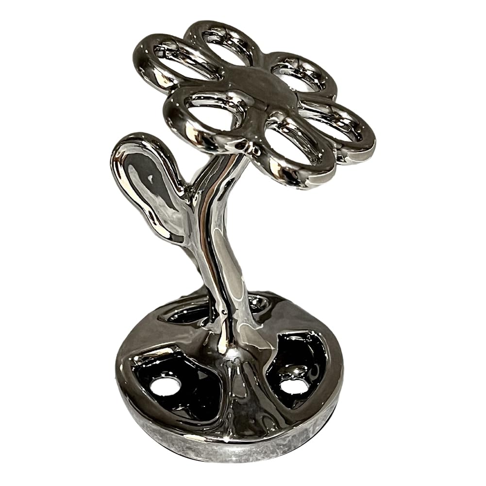 Osmond Flower Shape Storage Rack Storage Rack Bathroom Cosmetics Jewelry Toothbrush Storage Silver