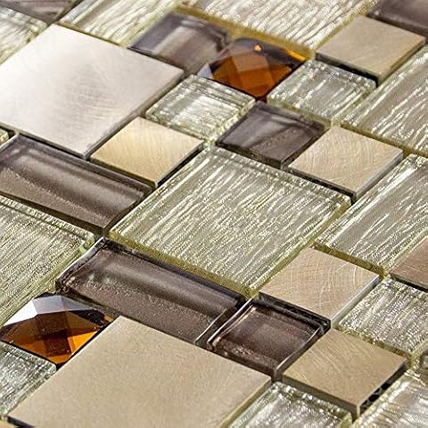 Luxury Brown, Caramel & Beige Mosaic Tile Cover