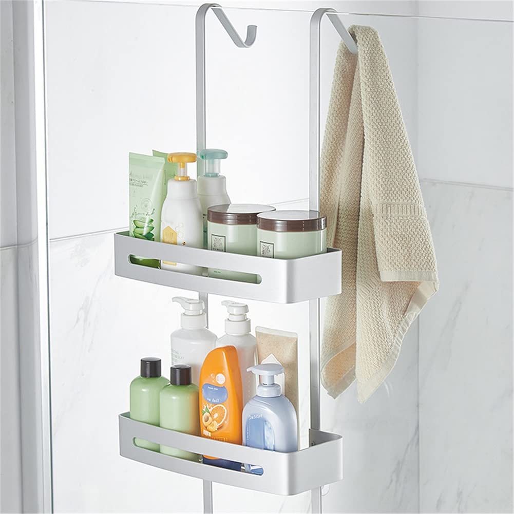 Étagère de douche à suspendre en finition durable pour une salle de bain élégante