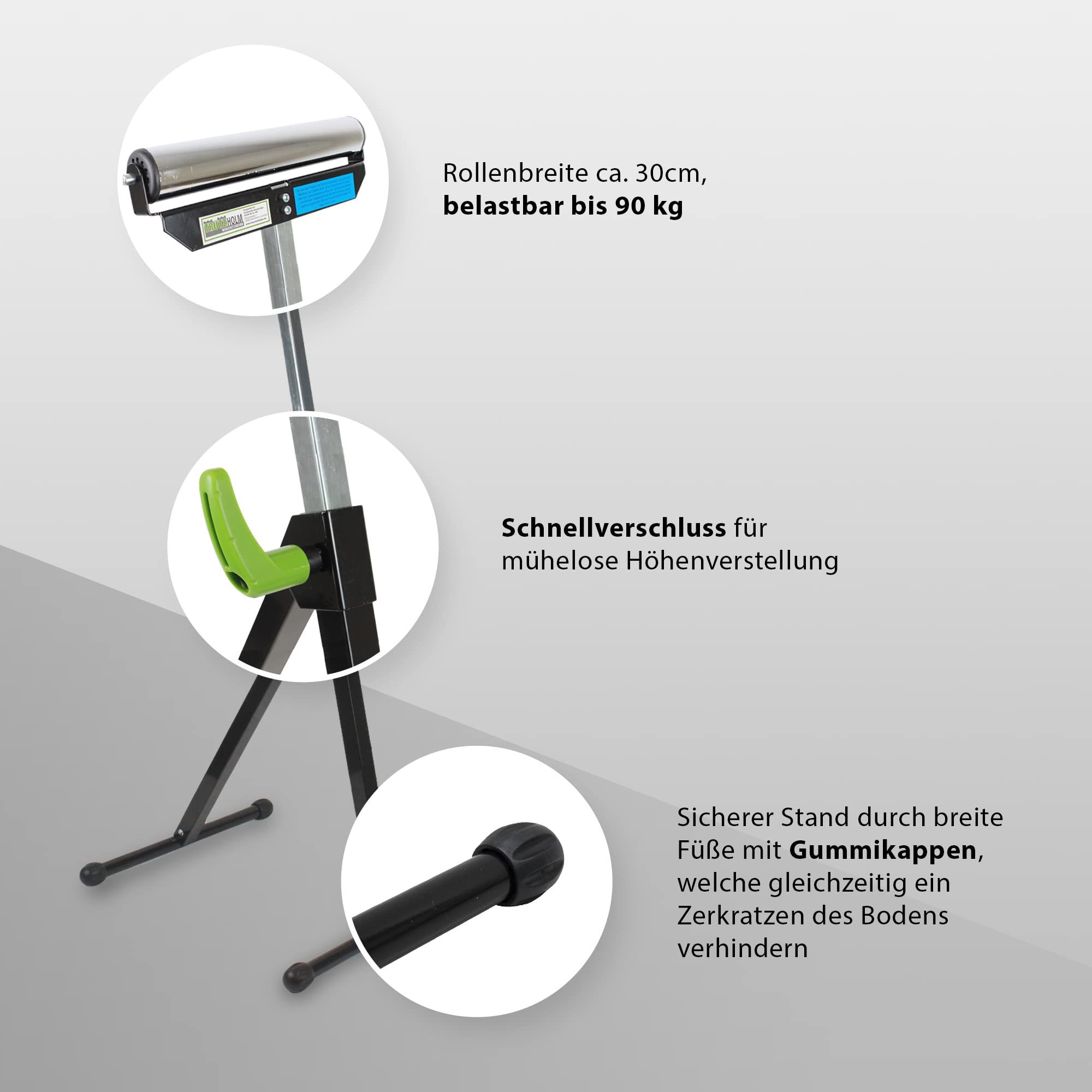 2x Rollenbock Rollbock Klappbock Unterstellbock Arbeitsbock Montagebock 90 kg Rollenständer
