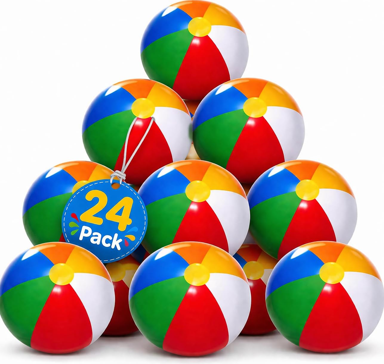Amazon.co.jp: 4E's Novelty 24個パック - 16インチ 空気注入式 ビーチ